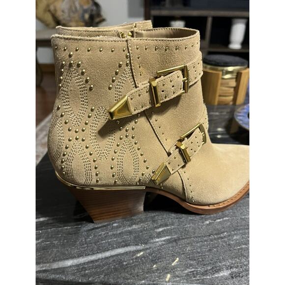 Dolce Vita Ronnie Womens Camel Western Suede Pointed Toe Boots Boho 8.5 - Picture 3 of 8